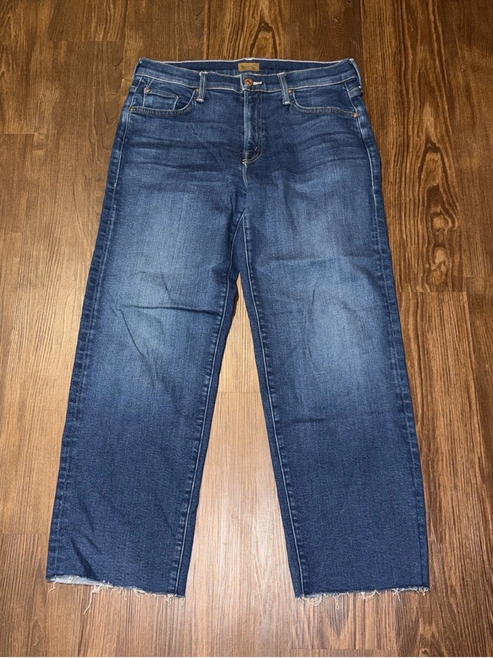 MOTHER THE MID RISE RAMBLER ZIP ANKLE FREY JEANS SZ 29 COASTAL COLORS
